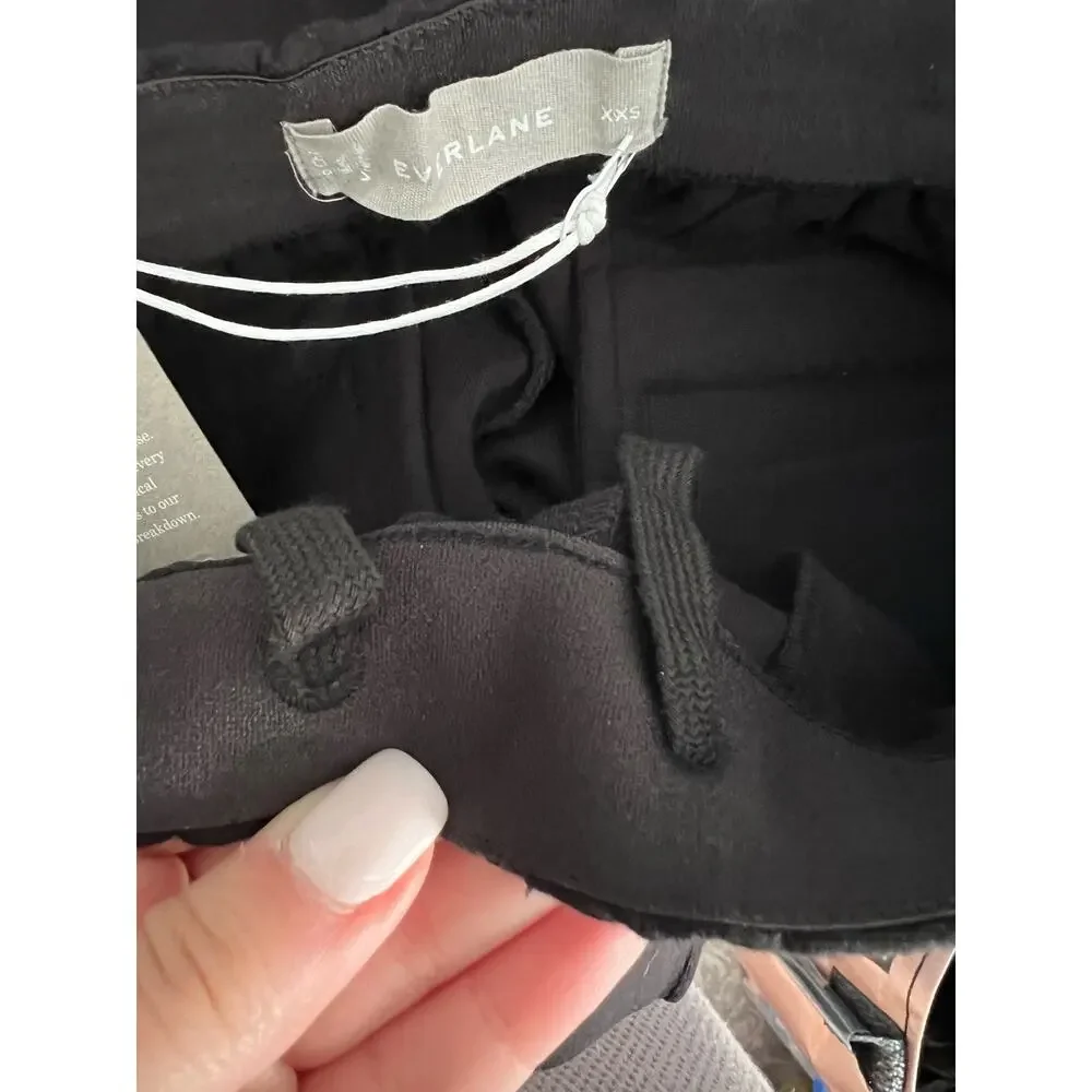 NWT Everlane Women's The Dream Ankle Pant Tapered Leg Minimalist Black Size XXS